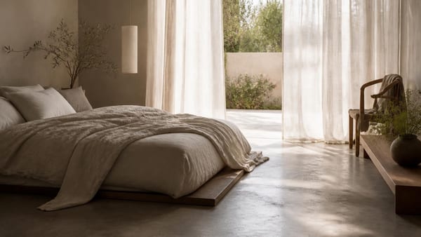 Comment transformer une chambre ordinaire en cocon apaisant grâce à des choix chromatiques, architecturaux et décorat…