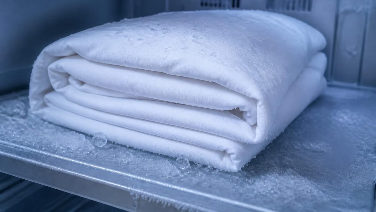 Rafraîchir son linge de lit au congélateur avant le coucher : une méthode efficace pour faciliter l'endormissement lo