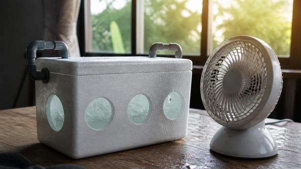 Une astuce virale propose de créer un rafraîchisseur d'air avec une glacière, de la glace et un ventilateur. Analyse …
