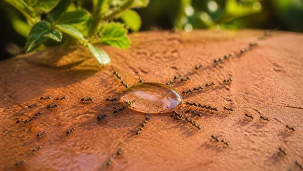 L'eau est le véritable aimant des fourmis estivales. Découvrez pourquoi l'humidité surpasse souvent le sucre dans leu…