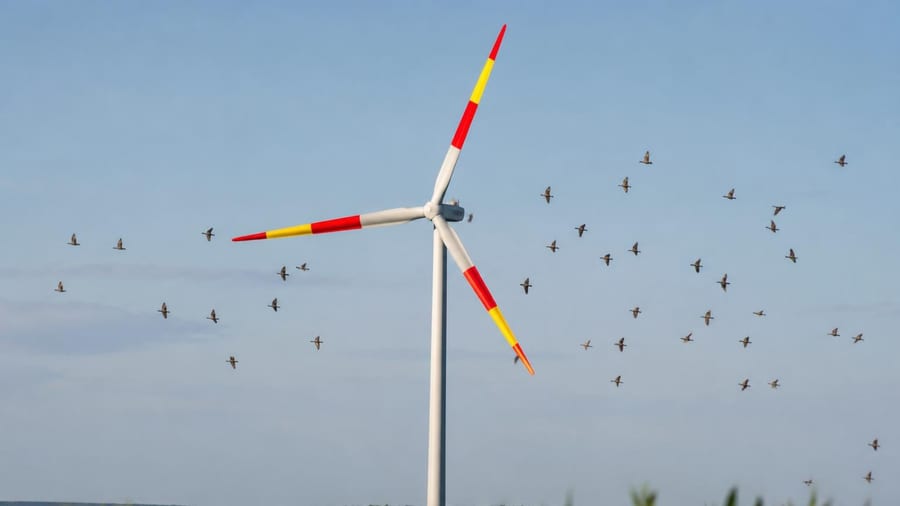 Peindre les éoliennes en rouge et jaune : la solution pour sauver des milliers d'oiseaux ?