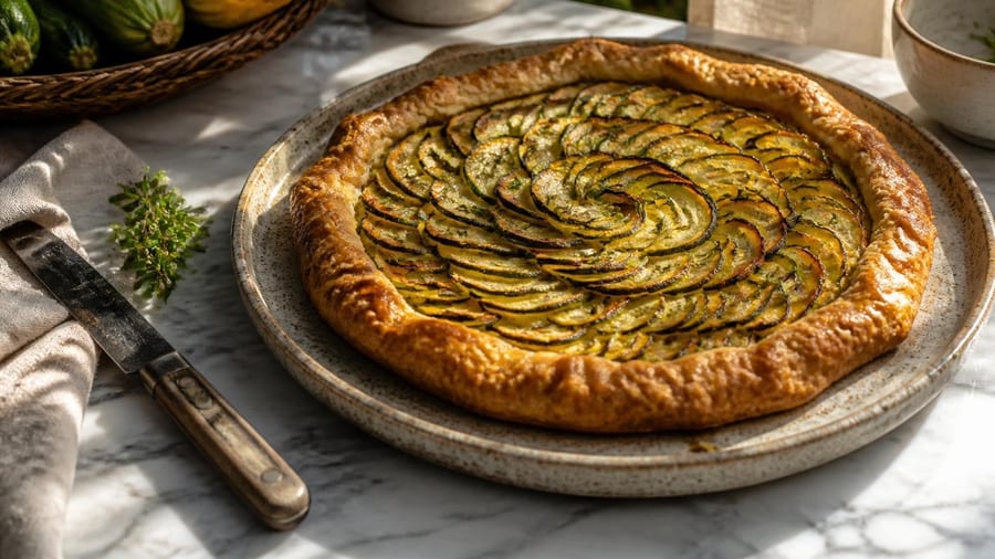 Tarte fine aux courgettes : la recette légère et gourmande à déguster froide ou tiède
