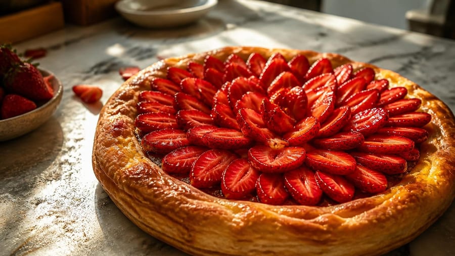 Mes invités ont tous voulu la recette de ma tarte aux fraises croustillante : ce que j'ai mis à la place…
