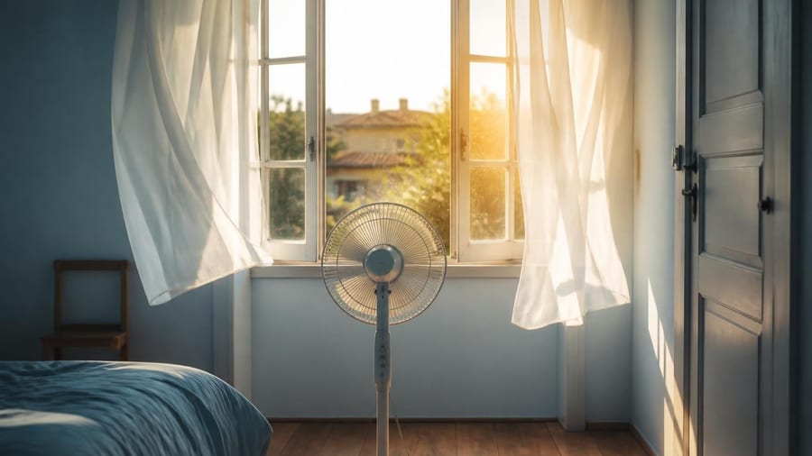 Pourquoi certains mettent le ventilateur face à la fenêtre ? Ils ont bien raison quand on connaît l'astuce